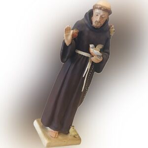 GOEBEL Porcelain Figure Fine Original Vintage Art Statue Saint Francis of Assisi